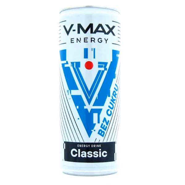 Drink ID napój energetyzujący w puszce V-max bez cukru 250ml