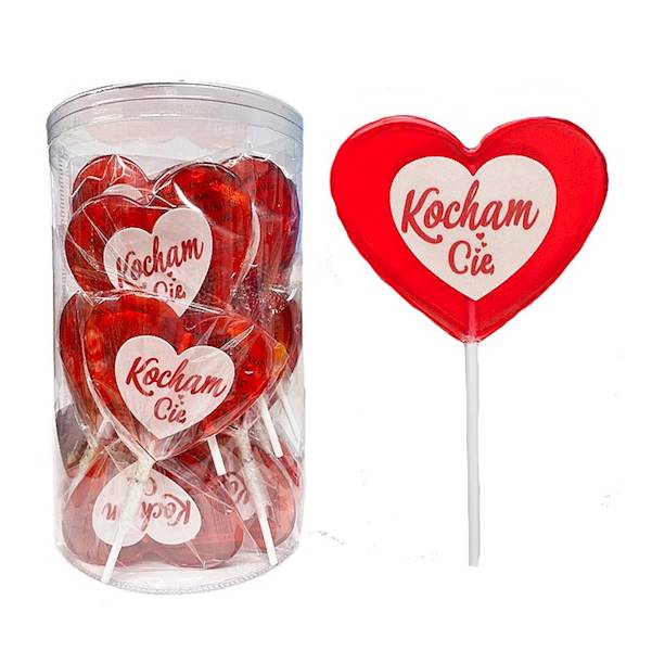 Lizak KOCHAM CIĘ z opłatkiem 9cm (10)