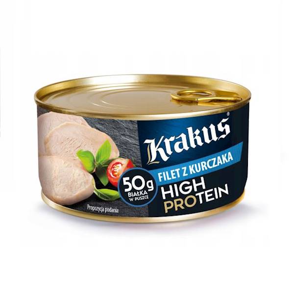 Animex Foods konserwa Krakus Filet z kurczaka High Protein 300g