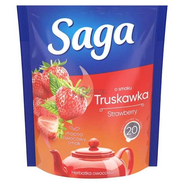 Unilever herbata owocowa Saga Truskawka 20 tb