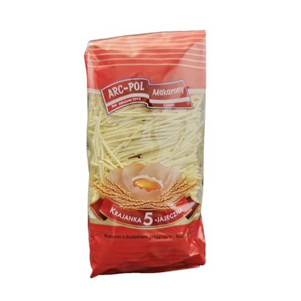 Arc-Pol makaron 5-jajeczny z kurkumą Krajanka Czterojajeczna 250g
