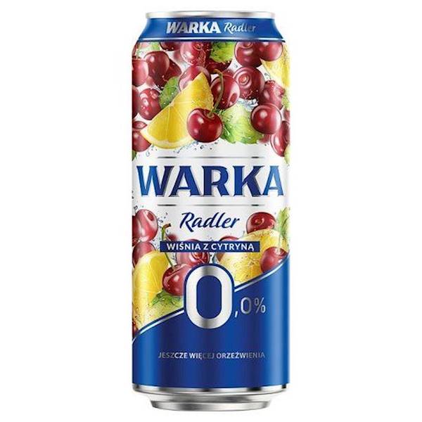 Piwo P Warka 0,5L ZERO Radler wiśnia cytryna*24szt