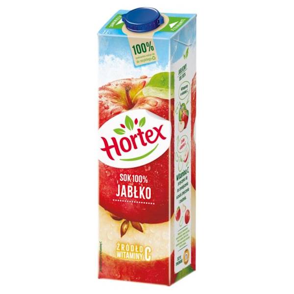 Hortex Sok 100% jabłkowy 1L