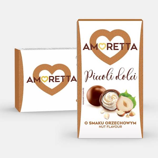 Mieszko bomboniera Amoretta Piccoli Dolci orzechowa 155g