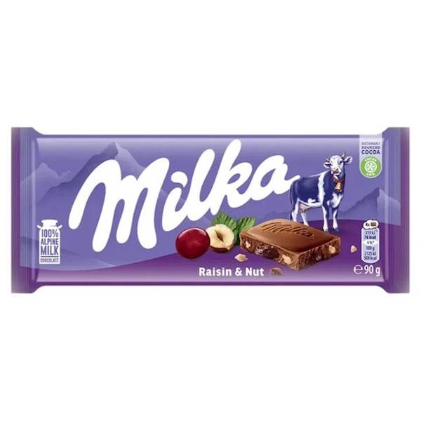 Mondelez czekolada Milka Raisin & Nut 90g