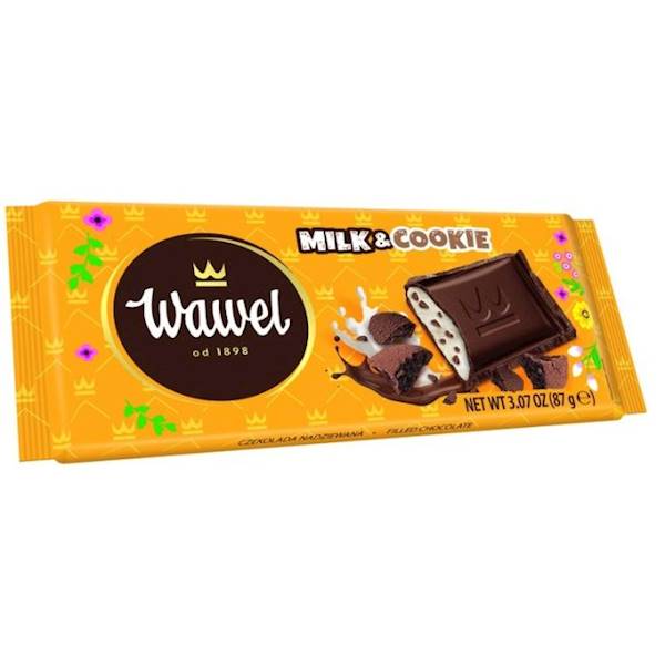 Wawel czekolada mleczna o smaku Milk&Cookie 87g