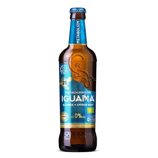 Drink ID Piwo Iguana bezalkoholowe z błonnikiem i aminokwasami 475ml