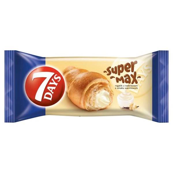 Mondelez rogal croissant 7days Max Double z nadzieniem waniliowym 110g