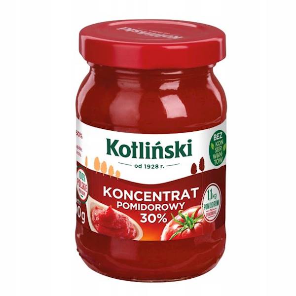 Kotlin przetwory warzywne Kotliński Specjał Koncentrat Pomidorowy 30% 190g