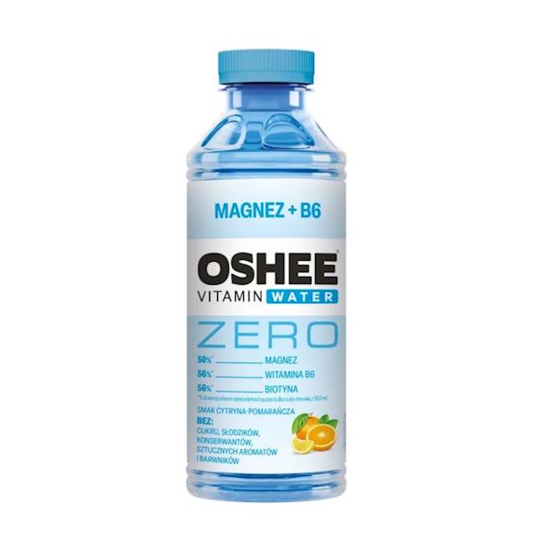 Oshee Oshee Vitamin Water Magnez + B6 bez dodatku cukru 555ml