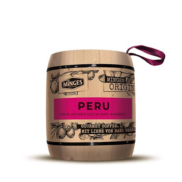 Kawa ziarn. MINGES Peru baryłka 250g