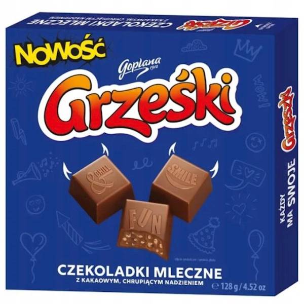 Colian Czekoladki mleczne Grześki 128g