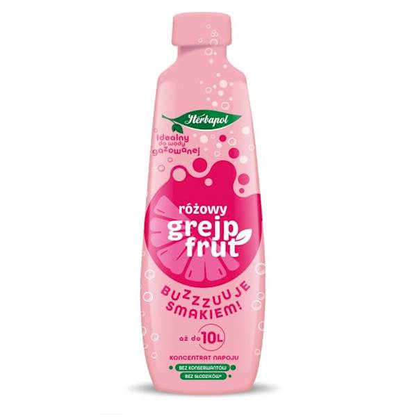 Herbapol Koncentrat napoju do 10L różowy grejpfrut 405ml