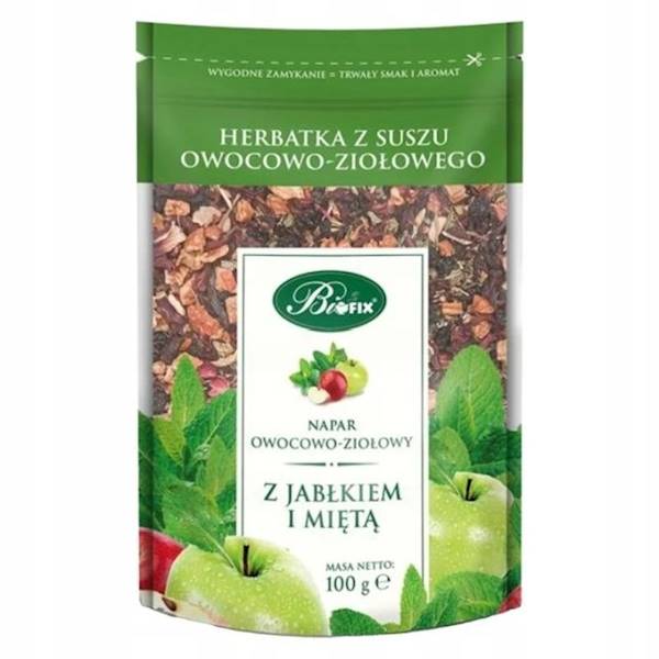 Bifix herbata napar owocowo-ziołowy z jabłkiem i miętą 100g