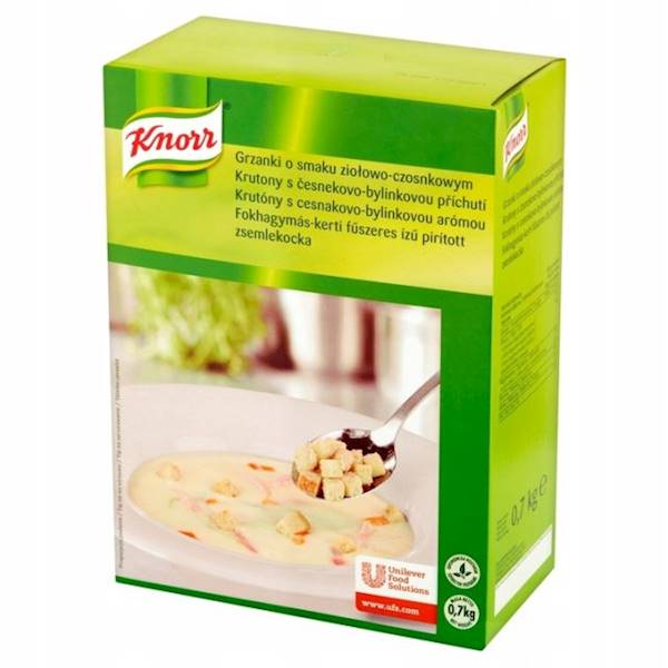 Knorr Grzanki o smaku ziołowo-czosnkowym 0,7kg
