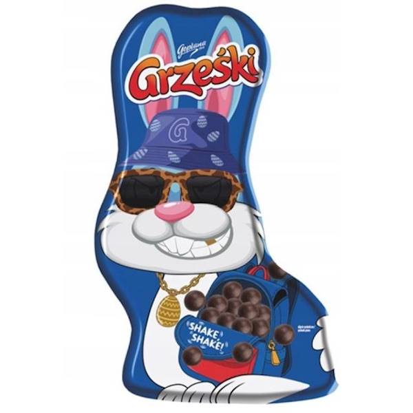 Colian figurka z czekoladki mlecznej Grześki Zając z drażami 90g