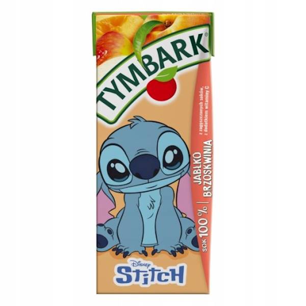 Maspex sok owocowy Tymbark Sok 100% Jabłko Brzoskwinia 200ml