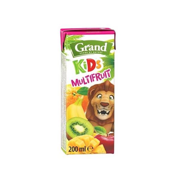 Grand sok owocowy w kartoniku Kids Wieloowocowy 200ml