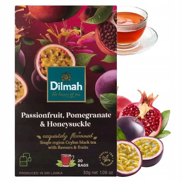 Dilmah herbata ekspresowa Marakuja z granatem 20tb