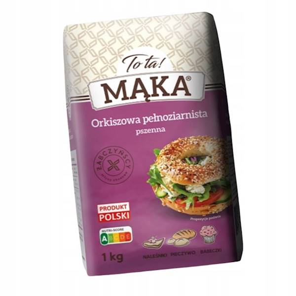 To Ta Mąka orkiszowa pełnoziarnista pszenna 1kg