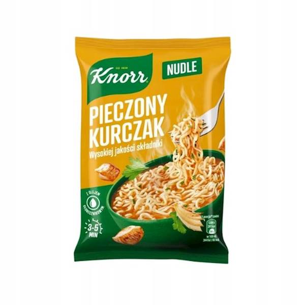 Unilever zupa instant Knorr Nudle Kurczak Pieczony 63g