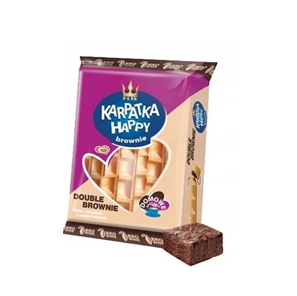 Flis wafelki Happy Karpatka z kremem o smaku brownie 500g