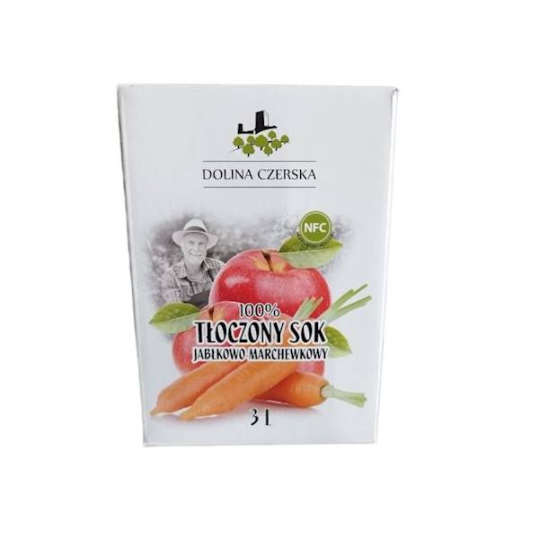 Sok DOLINA CZERSKA tłoczony jabłko-marchewka 3L