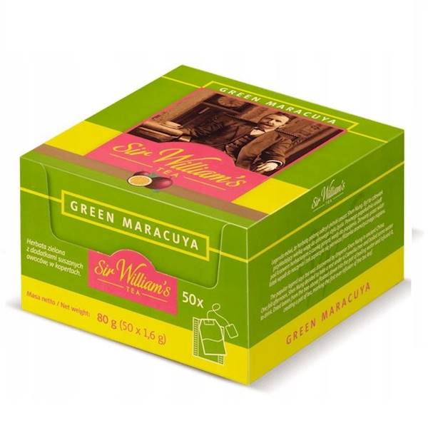 Herbata exp. SIR WILLIAM Zielona Marakuja (50)