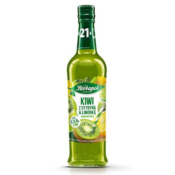Herbapol syrop Kiwi z cytryną i limonką 420ml