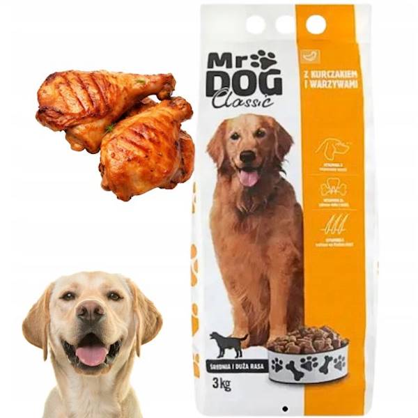 Mr Dog Karma dla psa kurczak z warzywami 3kg