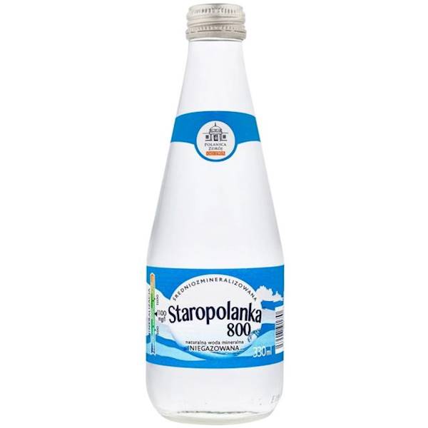 Staropolanka Woda niegazowana w szklanej butelce 330ml