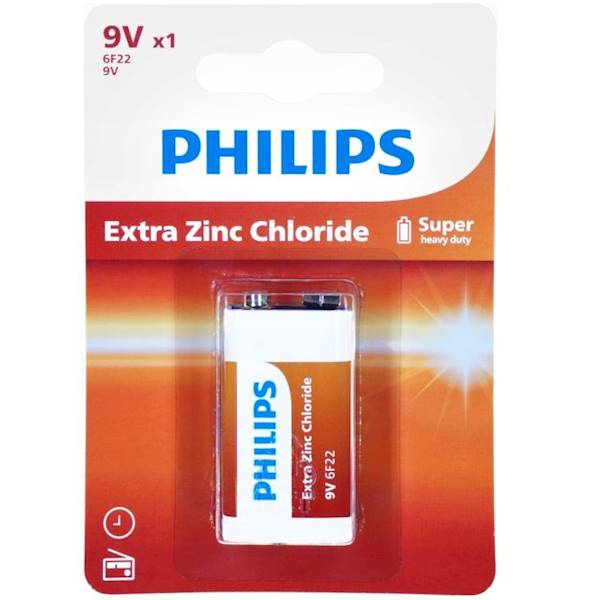 Philips baterie cynkowo-węglowe 9V