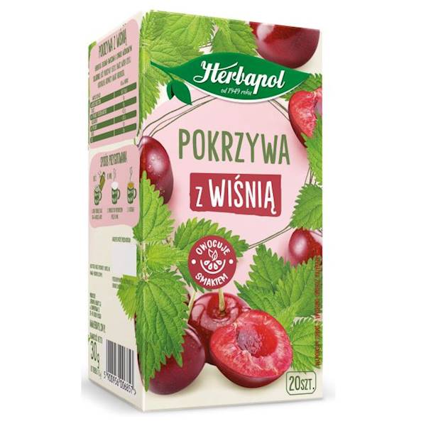 Herbapol herbata ekspresowa Pokrzywa z Wiśnią 20tb