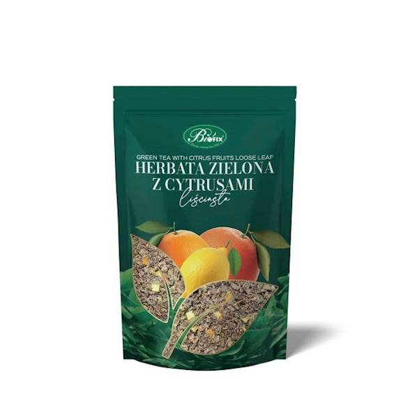 Bifix herbata liściasta zielona z cytrusami 100g