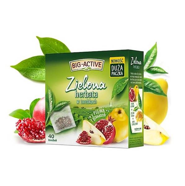 Herbata exp. BIG ACTIVE ziel pigw/gran (40)*7szt.