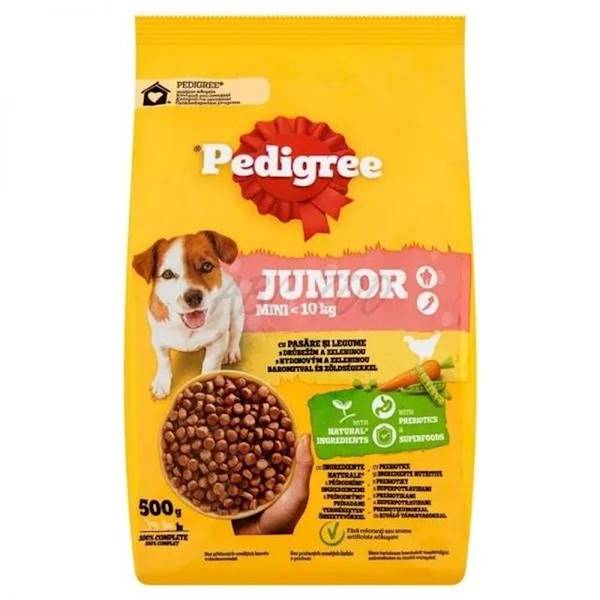Mars Petcare karma dla szczenięcych psów Pedigree z drobiem i warzywami 500g