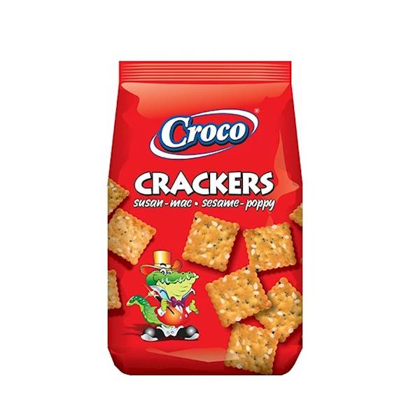Croco Krakersy Sezam z makiem 100g