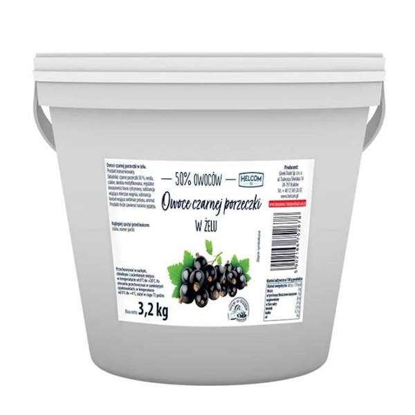 Greek Trade Owoce czarnej porzeczki w żelu 3,2 kg