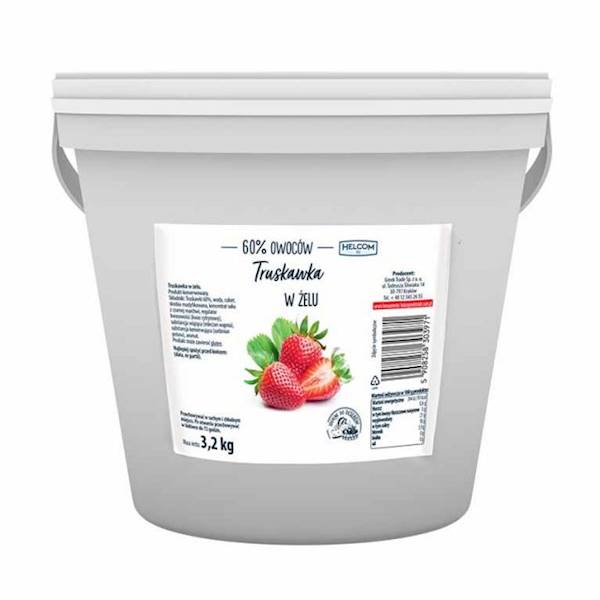 Greek Trade Owoce truskawki w żelu 3,2 kg