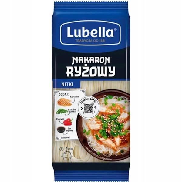 Maspex Makaron ryżowy Lubella nitki 200g