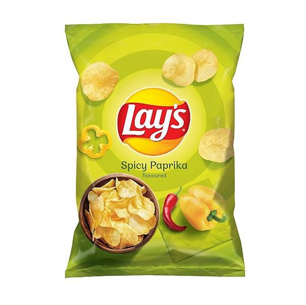 Chipsy LAYS 163g papryka pikantna*21szt.