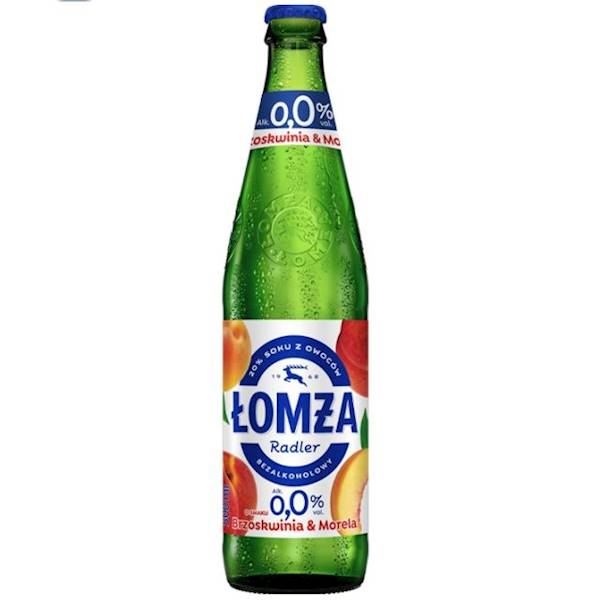 Piwo B/Z Łomża 0,5L ZERO Radler brzos-morela*20szt