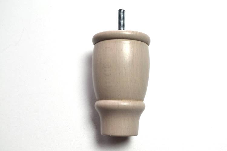 Noga drewniana - beczka 10 cm
