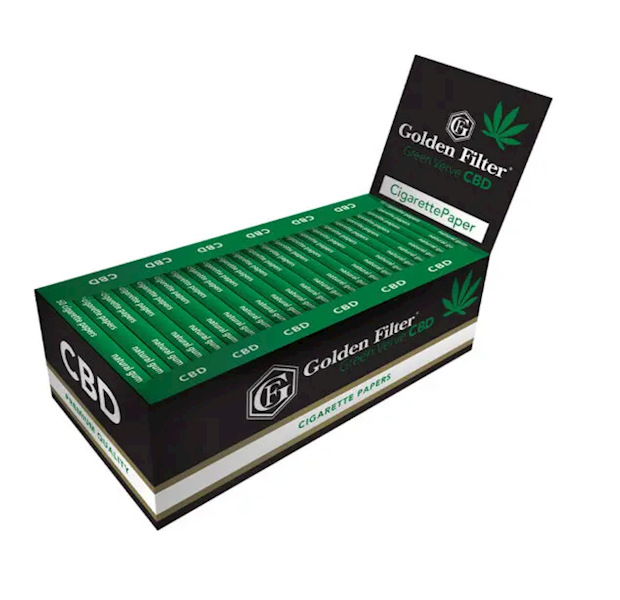 BIBUŁKA GOLDEN FILTER CBD GREEN VERVE SHORT /50