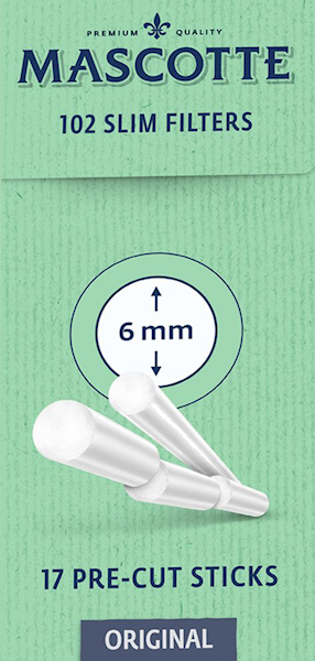 FILTRY SLIM MASCOTTE 6MM 120SZT PRE-CUT 1/10