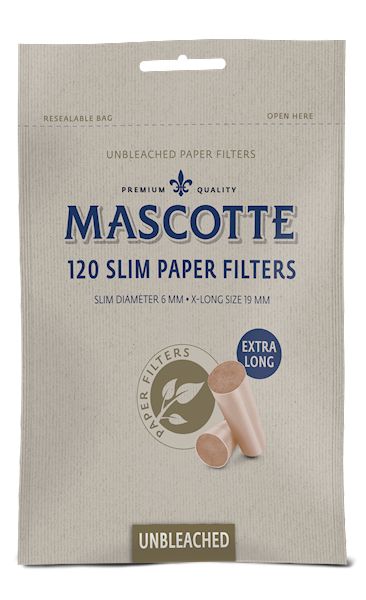 FILTRY SLIM MASCOTTE 6MM BROWN 120 SZT.