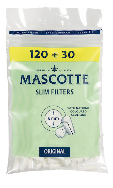 FILTRY SLIM MASCOTTE 6MM 150SZT /20