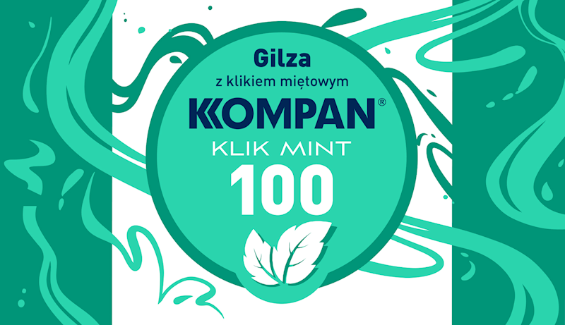GILZY KOMPAN KLIK MINT 100 SZT.