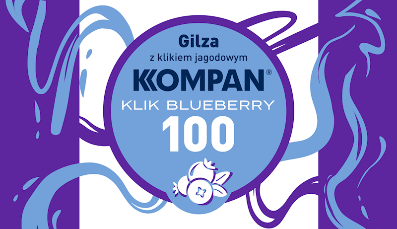 GILZY KOMPAN KLIK BLUEBERRY 100 SZT.