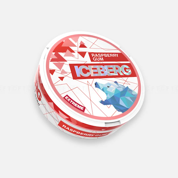WORECZKI NIKOT. ICEBERG RASPBERRY GUM 20MG/G